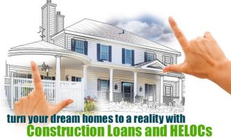 Construction Loand and Heloc Loans Concept.