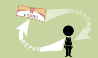 Vector Image of Loan Repayment Process.