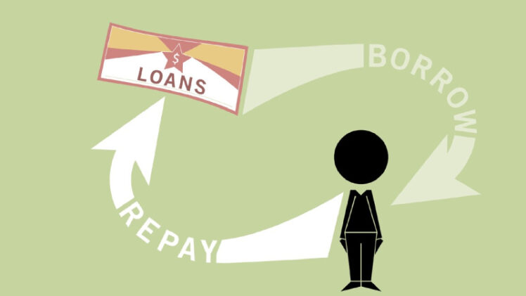 Vector Image of Loan Repayment Process.